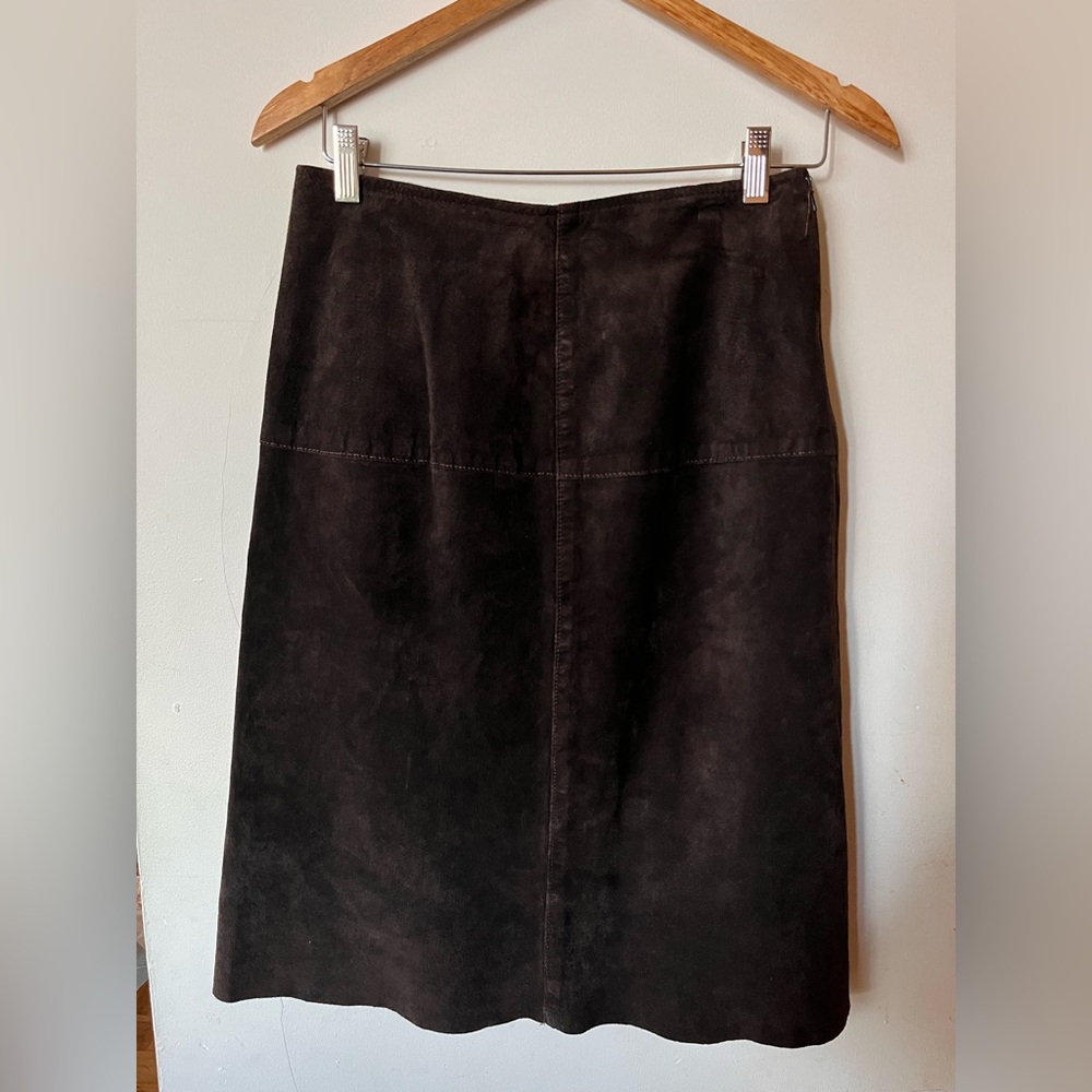Skotts Vintage Washable Suede Skirt
